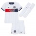 Paris Saint-Germain Achraf Hakimi #2 Dětské Venkovní dres komplet 2023-24 Krátký Rukáv (+ trenýrky)